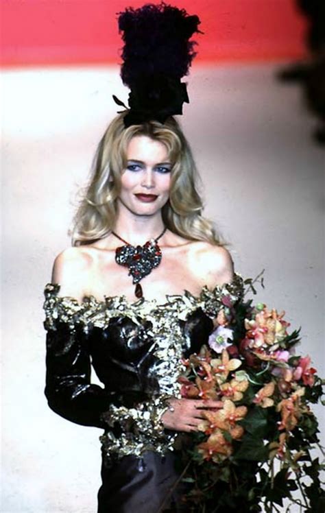 claudia schiffer yves saint laurent|Claudia Schiffer Is Back: The Supermodel Scores YSL .